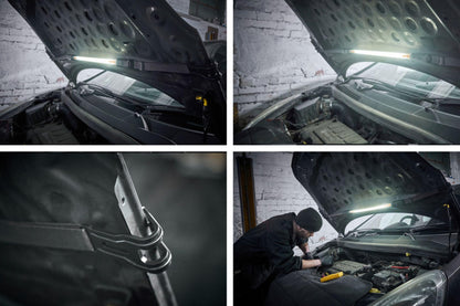 Osram LEDinspect Flexible Inspection Light, rechargeable LED inspection lamp, 6000K, brightness up to 1000lm, detachable elastic bands, White