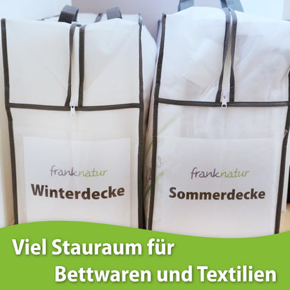 franknature 2x Storage Bag for Blankets - Bag for storing bedding
