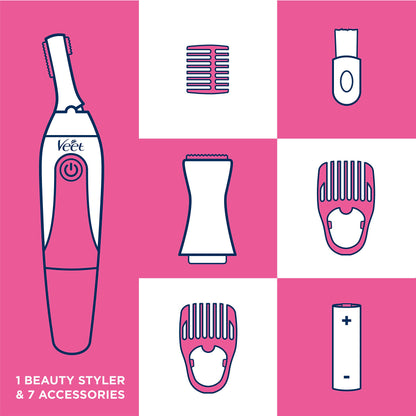 Veet Precision Trimmer Beauty Styler for Women, for sensitive skin
