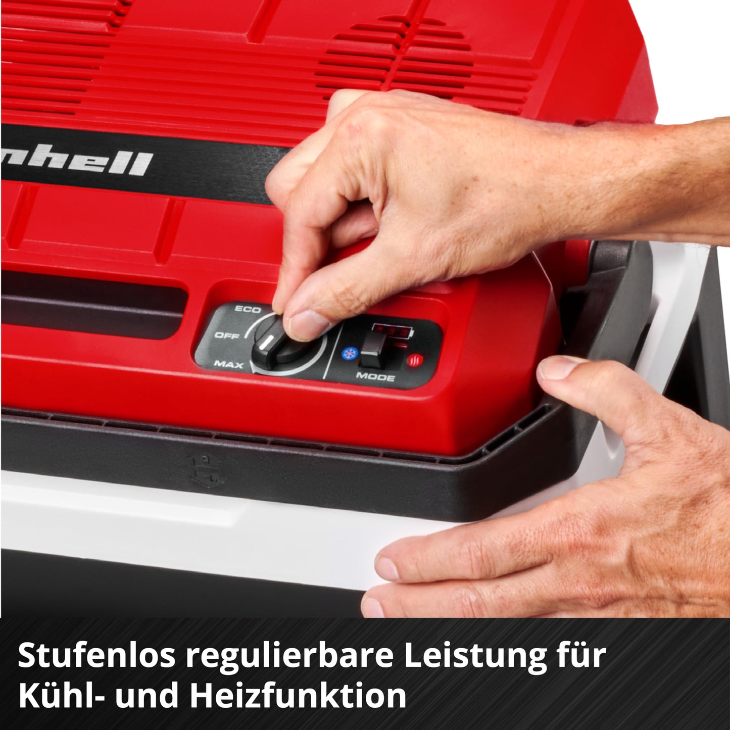 Einhell Battery-Powered Cooler TE-COL 18/27 Li-Solo Power X-Change (18 V, 27 liters, Cooling and Heating, Hybrid 12 V for Car, 230 V Power Connection, including Bags, without Battery)