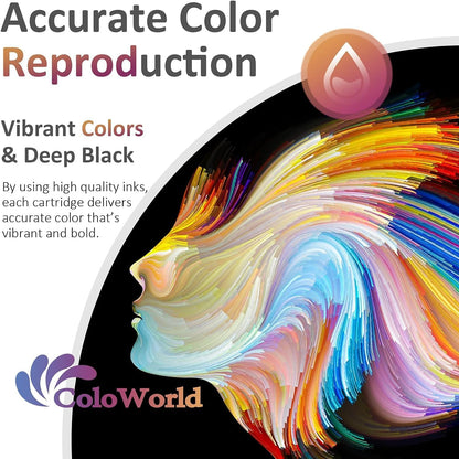 ColoWorld PG-545XL CL-546XL Black Color Printer Cartridges, Multipack for Canon Printer Cartridges 545 546 for Canon Pixma TS3351 TS3451 MX495 TR4551 TR4550 TS3450 TS3350 MG2550s TS3150 MG3050 Printer