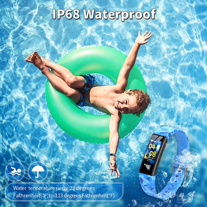 HOFIT Fitness Tracker Kids Watch with Pedometer, Heart Rate and Sleep Monitor, IP68 Waterproof, Activity Tracker with 2 Bands, Gifts for Boys and Girls.