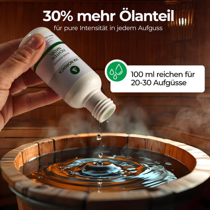 VIA NORDICA Sauna infusion set [BreathEasy complex formula] Sauna scents & essential oils - Great sauna infusion trial set, sauna oil sauna scent sauna accessories wellness infusion scent oil - Set Bio Breathe Freely