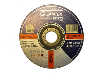50 pieces Cutting Disc Ø 125mm x 1.0mm for Angle Grinder Steel Stainless Steel Flex Disc Inox Metal