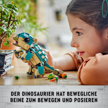 LEGO Jurassic World Baby Bumpy: Ankylosaurus, buildable toy dinosaur for fans of Jurassic World: Camp Cretaceous, gift for boys and girls aged 7+ 76962