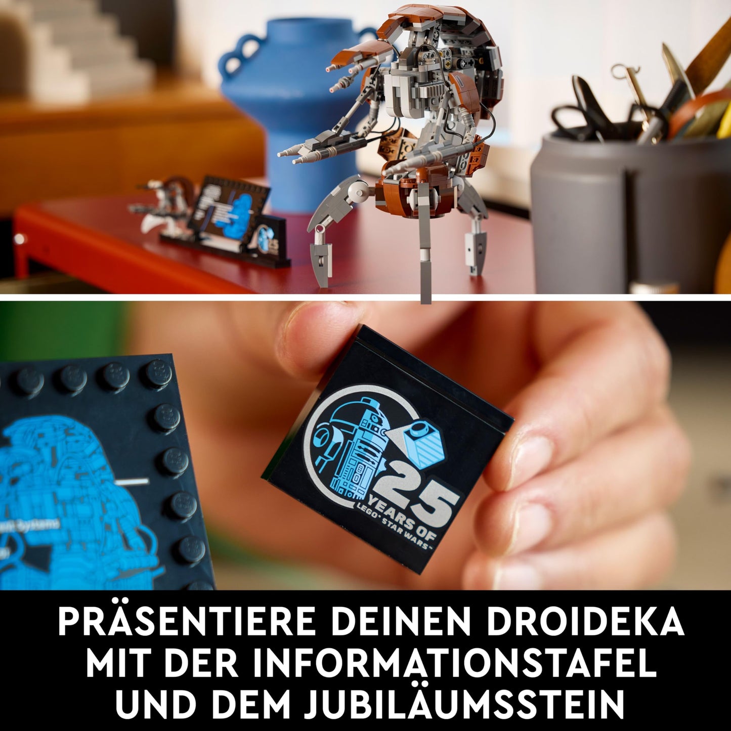 LEGO Star Wars Droideka Set, Droid model building kit for adults, office decoration, collector's item, gift idea for men and women 75381