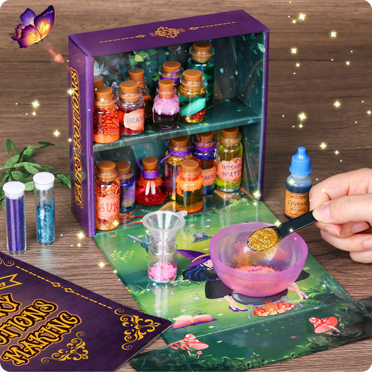 Most of DIY Creative Gift for Kids - Retro Fairy Crystal Potion Kits Craft Toy for Boys & Girls Age 6 7 8 9 10