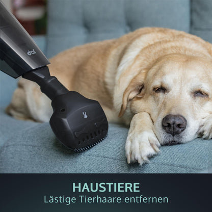 JAP Tornado S3 - handheld vacuum cleaner battery winner - 10000Pa portable car vacuum cleaner strong - car accessories, caravan gadgets - wet dry, pet hair - 5 attachments - black