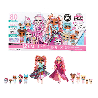 L.O.L. Surprise! Fashion Show Mega Runway - 4-in-1 playset with 80 surprises - 12 dolls, fashion, accessories & more - 1500+ mix & match looks - Collectible - For kids ages 4 and up.
