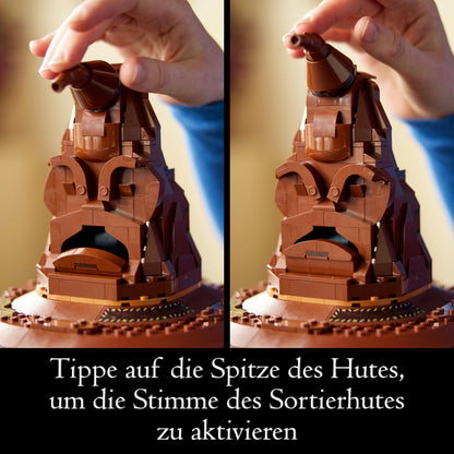 LEGO Harry Potter The Sorting Hat, Hogwarts model for adults & Harry Potter Boathouse from Castle Hogwarts toy model for kids