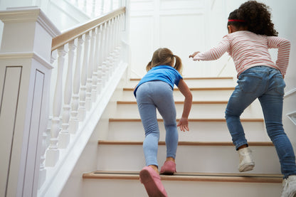 Kara Grip Pro HD Anti Slip Strips for Indoor Stairs 15m roll 5cm clear, also for pets and children. Instead of stair carpets or mats, this barely visible self-adhesive solution works on wood, tiles, granite, and marble.