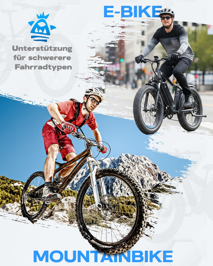 WATSABRO Bike Stand 24-29 Inch Upgrade - Adjustable bike stand, rear stand with more stable & non-slip structure for e-bikes, MTBs, city bikes (45 kg)