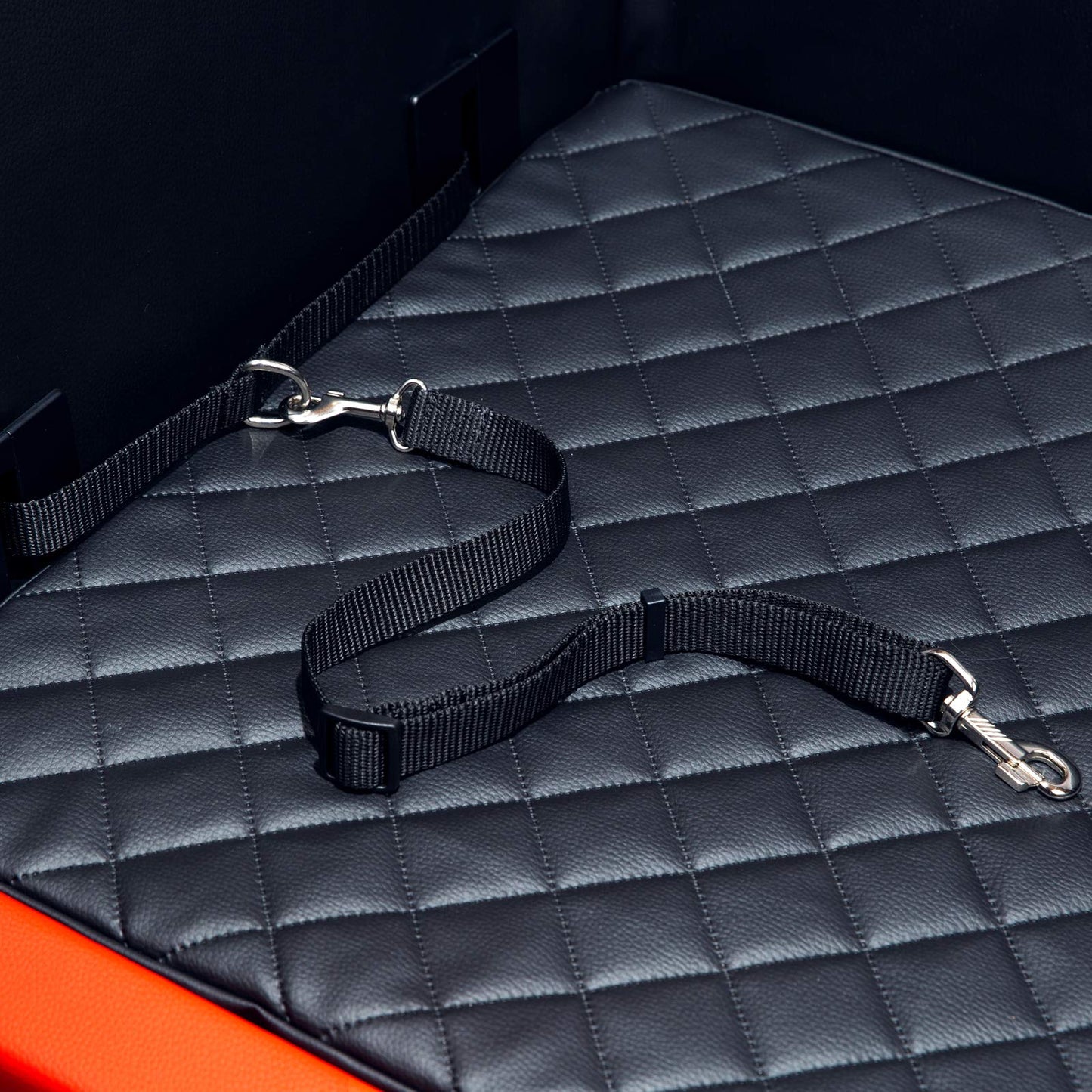 CopcoPet Backseat Dog Car Seat Auto Dog Bed Dog Bed Transport Bed Car Seat Cover (55 x 105 x 38 cm, Black)