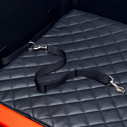 CopcoPet Backseat Dog Car Seat Auto Dog Bed Dog Bed Transport Bed Car Seat Cover (55 x 105 x 38 cm, Black)