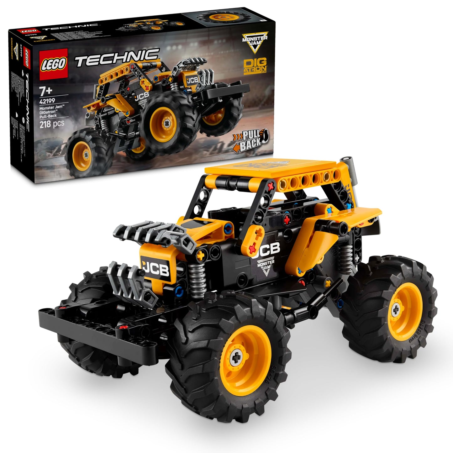 LEGO Technic Monster Jam DIGatron, Monster truck playset for children, building toy for kids, boys and girls aged 7+, great gift ideas for fans of monster trucks and motorsport 42199.