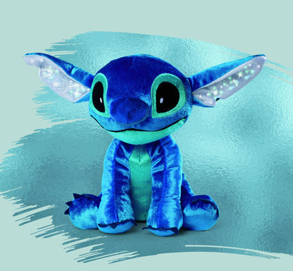 Simba 6315876954NPB - Disney Lilo and Stitch plush figure, 25cm & 6315870407X06 Disney 100 Years, Platinum Stitch, 25cm plush toy, anniversary item, suitable from the first months of life.