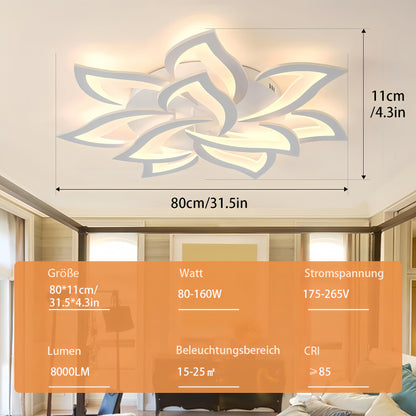 Tetipa LED Ceiling Light Dimmable, 80W-160W Living Room Lamp with remote control and APP, Bedroom Ceiling Light modern Ceiling lighting Chandelier Dimming Lamp Ceiling