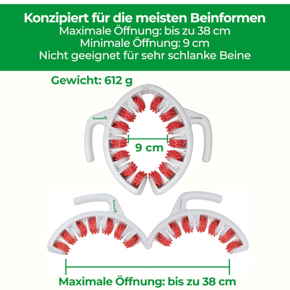 TESMED CELLULITE Manual Anti-Cellulite Massage Device Made in Italy | Patented with triple action | Clinically tested effectiveness | Massage roller for thighs, buttocks, skin tightening.