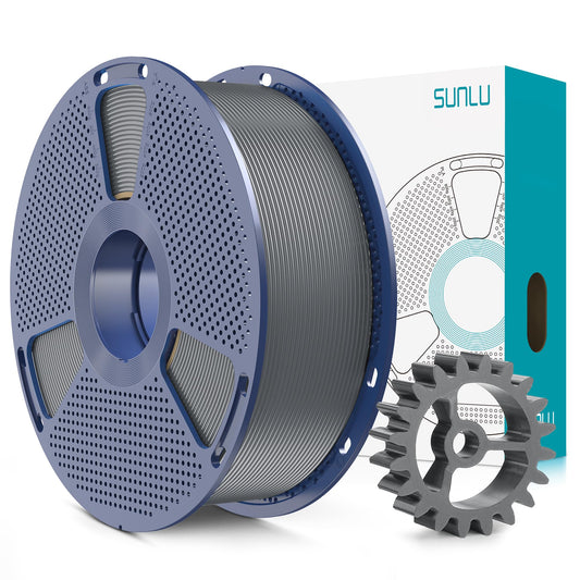 SUNLU PLA+2.0 Filament 1.75mm, Upgrade PLA Plus 3D Printer Filament, Stronger and more durable, High Speed PLA+ Filament, Precision +/-0.02mm, 1KG 3D Printing PLA+ Filament, Gray