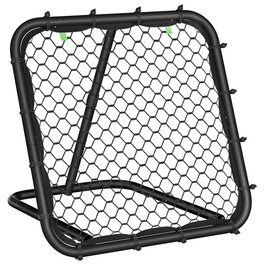 SONGMICS Soccer Rebounder, Soccer Goal for Kids, Portable, with Steel Frame, Adjustable Angle, Quick Setup, for Garden, Park, Beach, Ink Black SZQ084B01