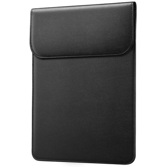 JETech Slim Laptop Sleeve Case for MacBook Air 13-inch (M4/M3/M2) 2022-2025, MacBook Pro 13-inch (M2/M1) 2016-2022, PU Leather Bag (Black)