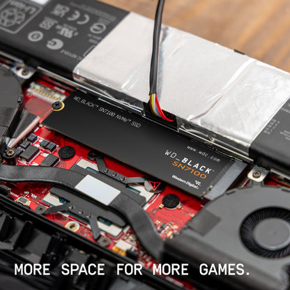 WD_BLACK SN7100 NVMe SSD 1 TB (High-Performance Gaming Storage, up to 7,250 MB/s read speed, PCIe Gen4, Energy Efficient) For desktop, laptop & handheld gaming consoles