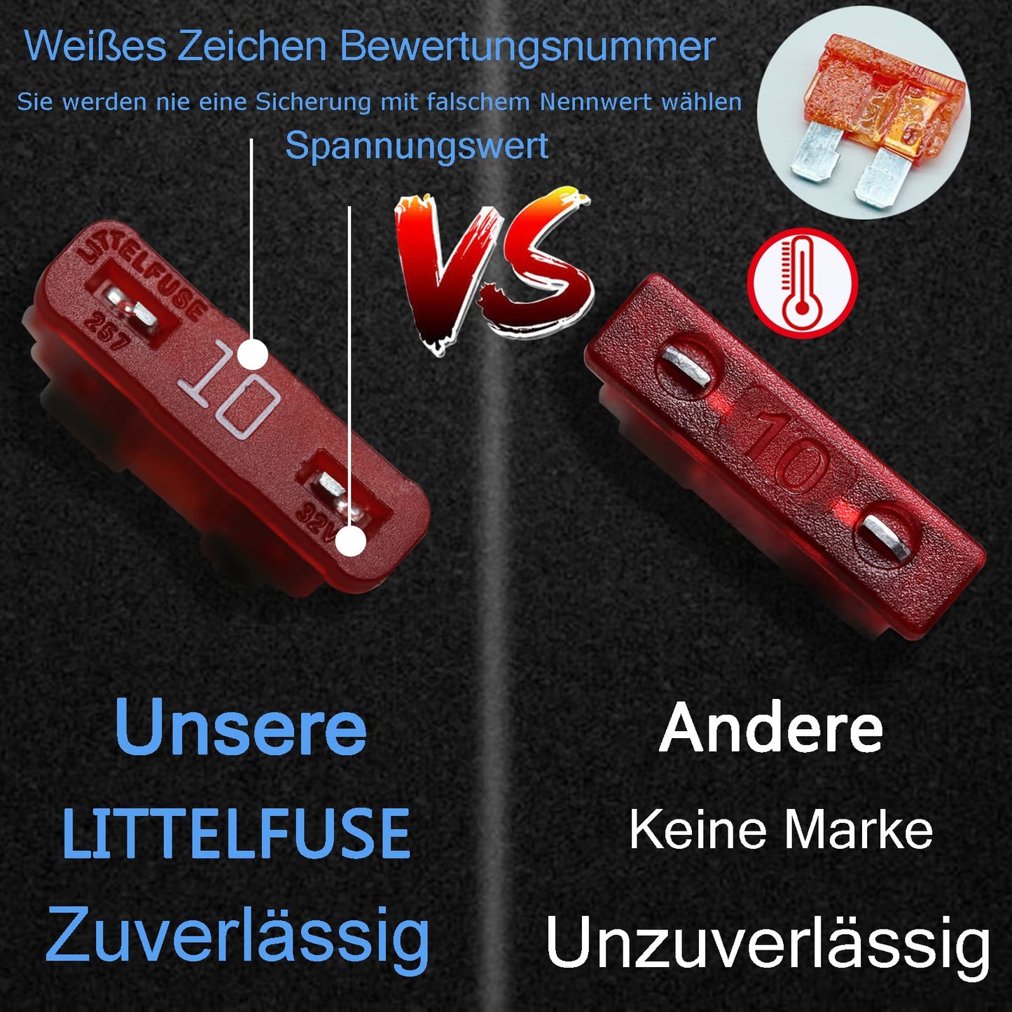 Automotive fuse holder blade fuse, ENDARK automotive fuse box, 12-way fuse holder with LED display negative bus for car, boat, van, SUV, truck.
