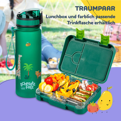 Slurp Junior lunch box for kids with compartments, colorful, divided & leak-proof, BPA-free lunchbox for daycare, bento box, safe snack box.