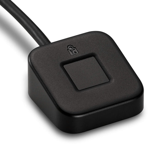 Kensington VeriMark Desktop Fingerprint Key, Biometric fingerprint authentication, identity reader, detection technology for your PC, Black, K62330WW