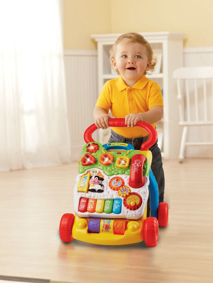 VTech Baby Sit-to-Stand Learning Walker Special Edition - Walker with adjustable speed, music, and detachable activity panel - For children aged 12-36 months.