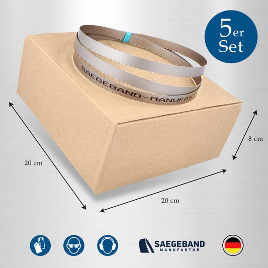 5-pack Premium M42 HSS Bimetal Band Saw 1335 x 13 x 0.65 mm with 8/12 TPI - band saw blade - blade for metal, steel, aluminum, non-ferrous metals, lightweight alloys