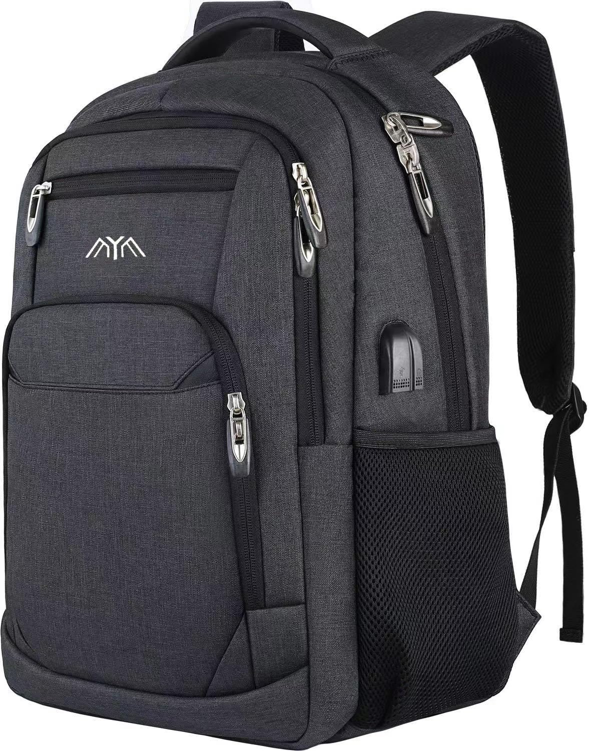 Men's backpack, school backpack for boys teenagers, laptop backpack for school daypacks for work hiking traveling camping for 15.6 inch laptop.