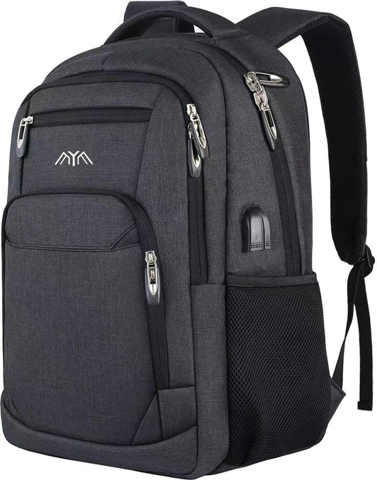 Men's backpack, school backpack for boys teenagers, laptop backpack for school daypacks for work hiking traveling camping for 15.6 inch laptop.