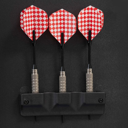 Dart machine Karella CB-90 in the cabinet, electronic dartboard with 38 games and 211 variations, exact tournament dimensions in 2-hole design, includes 12 soft darts.