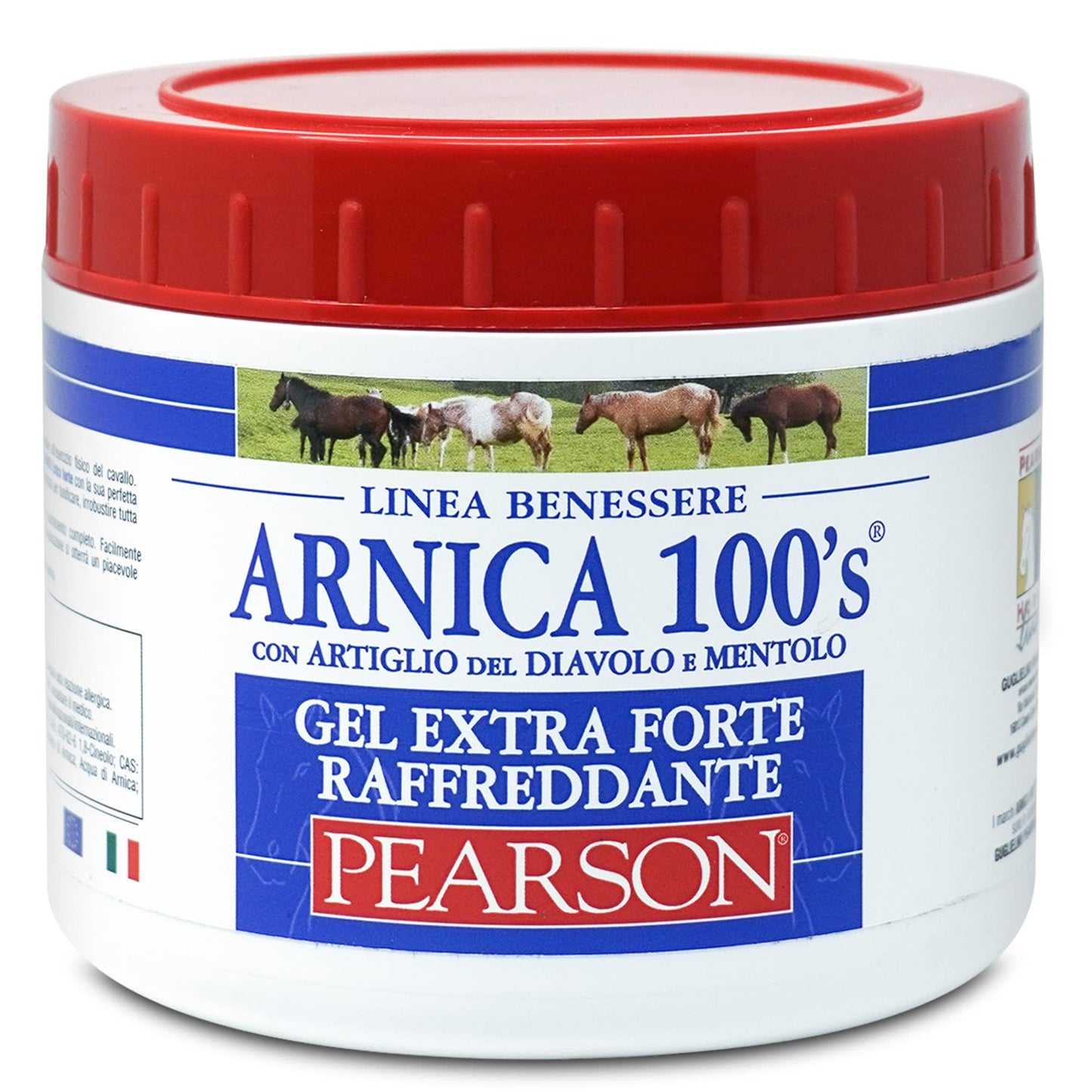 ARNICA 100'S - Arnica for horses, cooling gel Extra Forte by Pearson [500ml]. Arnica Gel Forte, cream with devil's claw and menthol. Regenerating and relaxing ointment.