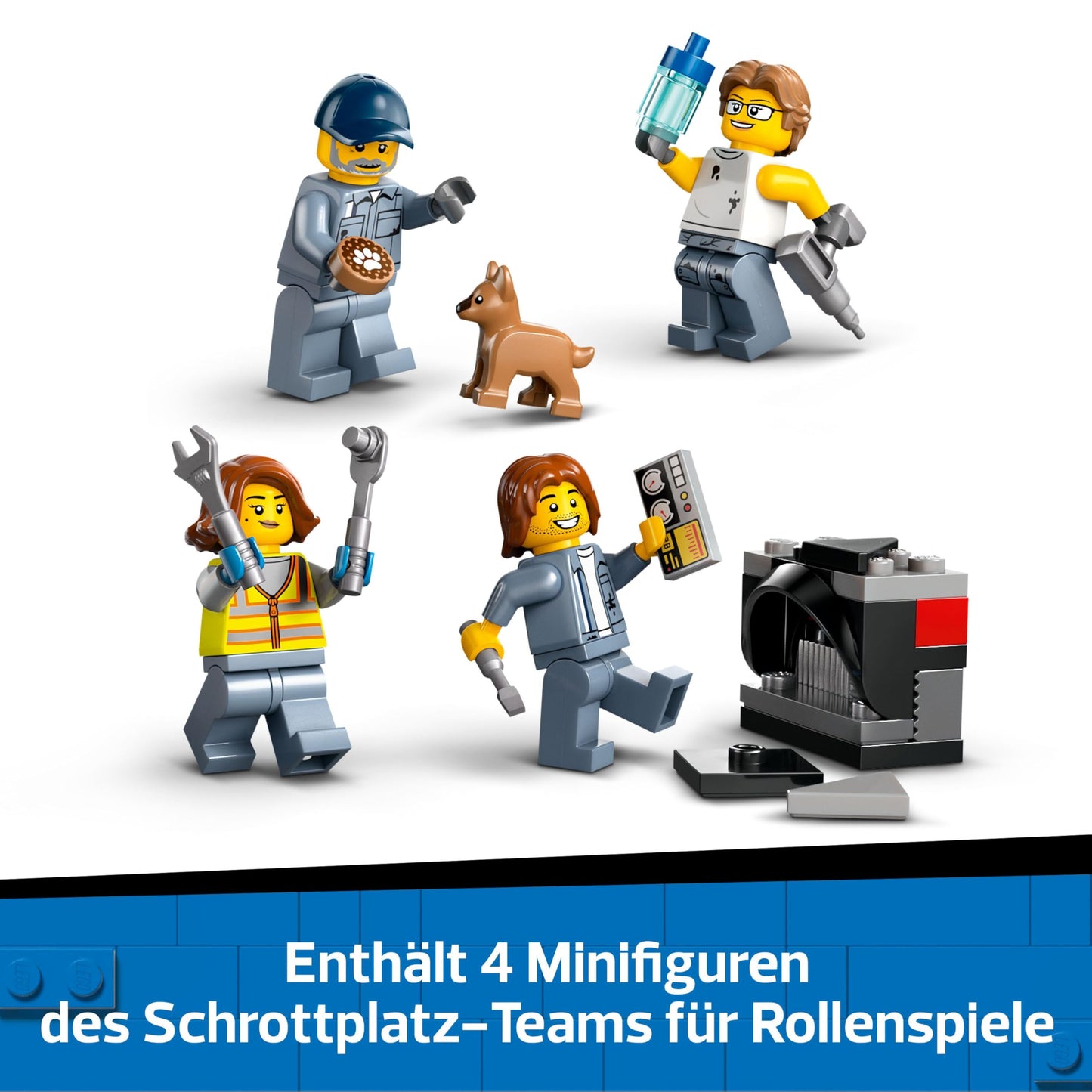LEGO City 60472 Junkyard Car Construction Toy for Boys and Girls aged 7 years and above.