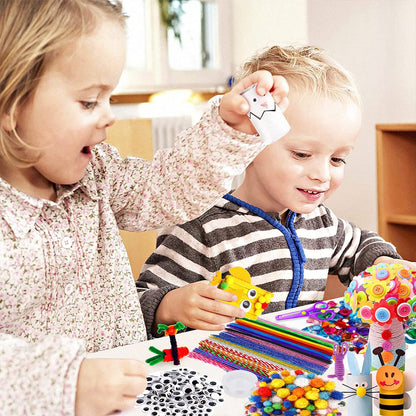 Purpledi 3300+ pieces Crafting Sets for Kids Crafting Material in Crafting Case, DIY Crafting Accessories Crafting Supplies Material Set, Crafting Gift for Birthday, Christmas, Crafting Kit Kids age 3 4 5 6 years