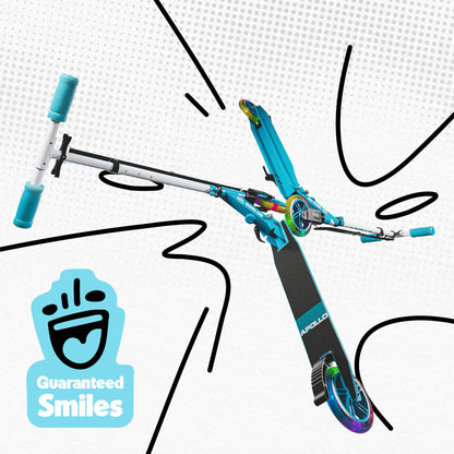 Apollo Skyracer City Scooter with LED light-up wheels | Scooter for kids 6 years and up | City scooter with suspension | Kick scooter for children and teens | foldable and adjustable height