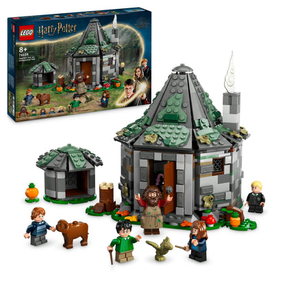LEGO Harry Potter Hogwarts Castle with grounds & Harry Potter Hagrid's Hut: An Unexpected Visit Set.