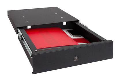 ARREGUI Box-in 22000-S1 Safe for Concealment in Kitchen Plinth, 9.8x41x45 cm, 12L, Black, 9.8 x 41 x 45 cm