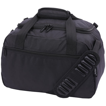 Aerolite 40x30x20cm Ryanair and Wizz Air Maximum Size Under Seat Cabin Bag, Foldable Premium Carry-On Bag, Small Lightweight Ryanair Carry-On Bag 40x30x20, Black