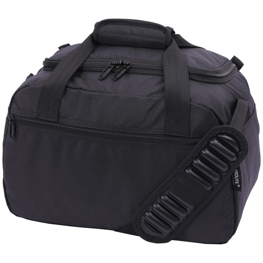 Aerolite 40x30x20cm Ryanair and Wizz Air Maximum Size Under Seat Cabin Bag, Foldable Premium Carry-On Bag, Small Lightweight Ryanair Carry-On Bag 40x30x20, Black