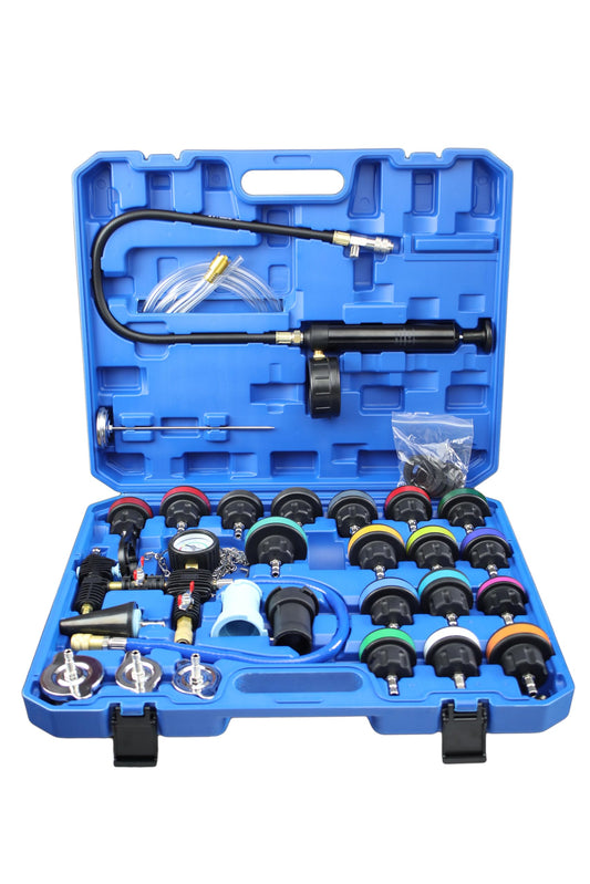 28 pcs. Cooling system tester, radiator pressure tester.