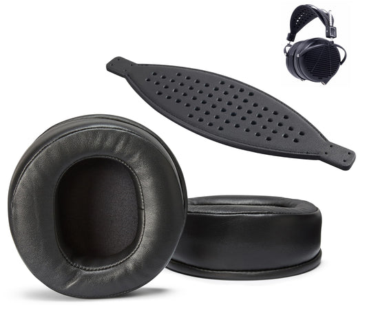 AHG Premium sheepskin ear cushions and headband, compatible with Audeze LCD-2 LCD-3 LCD-4 LCD-4z LCD-X LCD-XC LCD-MX4 and LCD-GX headsets.