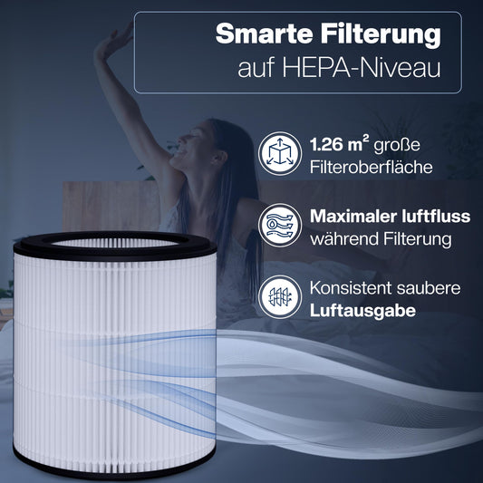 2 HEPA filters for Philips air purifier [AC0820, AC0819] - replaces FY0194/30 - Replacement filters for clean air & allergy sufferers.