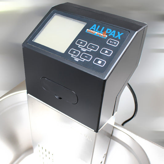 Allpax SV 2 Sous Vide Cooker, designed to hang in water baths up to 30 l, ensures even temperature & perfectly cooked food, LCD display with soft-touch panel, 1500 W