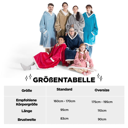 BEDSURE Hoodie Blanket with Sleeves and Hood - Sherpa Sleeve Blanket for Women, Green, 95x83cm. A perfect gift for women to stay warm and cozy in style.