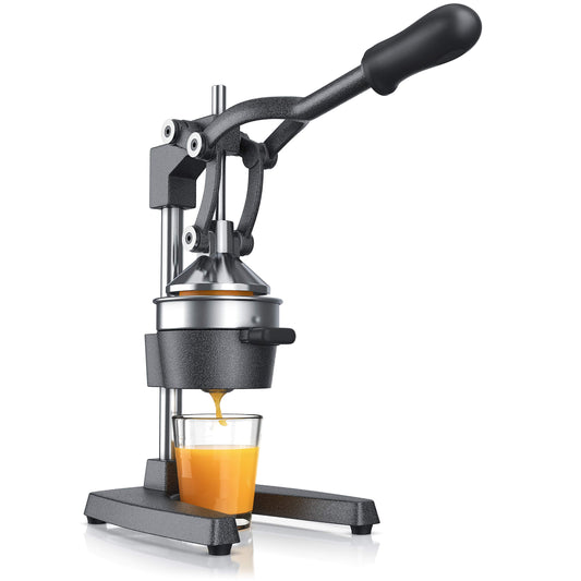 Arendo - Juice Press - Manual Juicer Stainless Steel - Mechanical Juicer - Orange Press Citrus Press Manual with Lever - for Oranges Grapefruits Citrus Fruits - solid construction