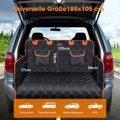 JOEJOY Car Boot Liner for Dogs with Side and Bumper Protection, Universal Waterproof Scratch-Resistant Boot Liner - Easy to Clean Dog Blanket for Car Boot