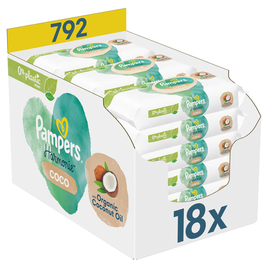 (New) Pampers Sensitive Wipes Coconut ECom 18x